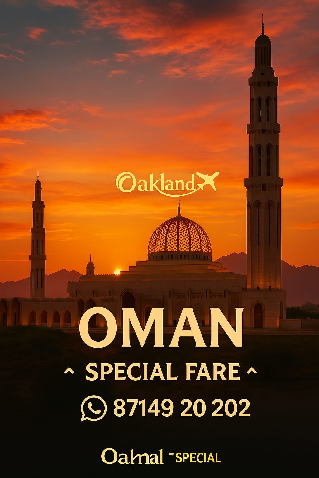 B2-C- Flights  to -MUSCAT